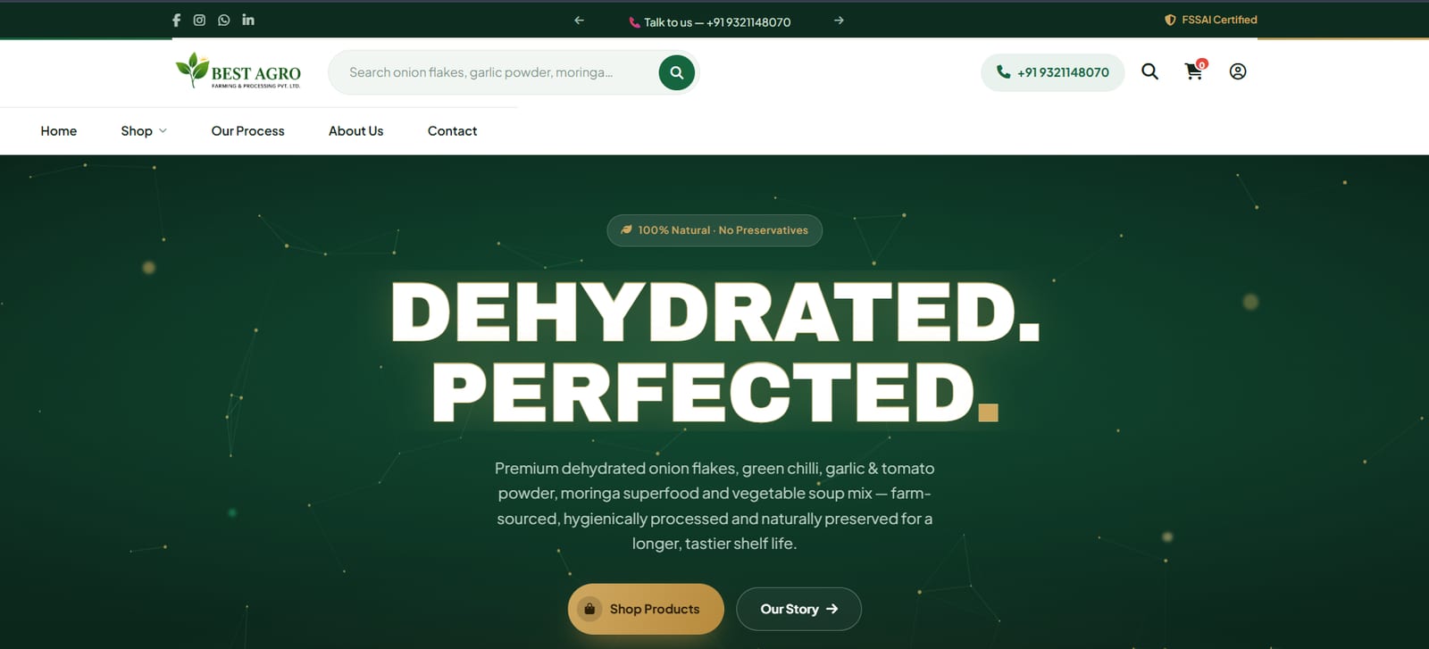 Best Agro — E-commerce Website